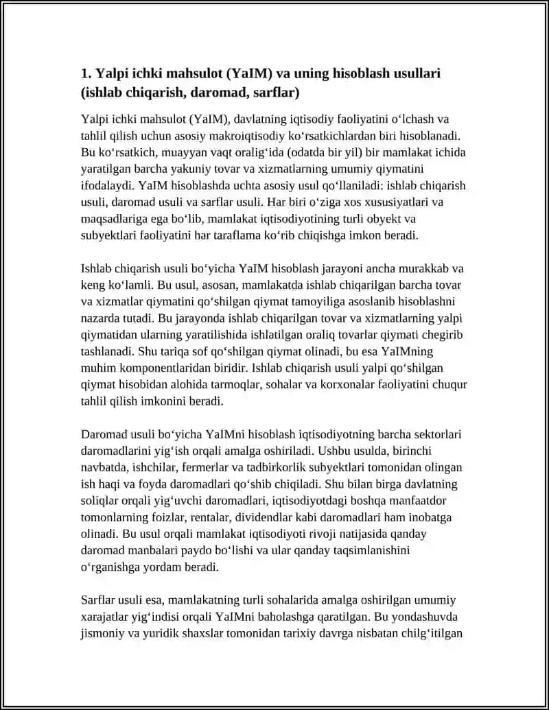 ASOSIY MAKROIQTISODIY KO‘RSATKICHLAR VA ULARNI HISOBLASH 4