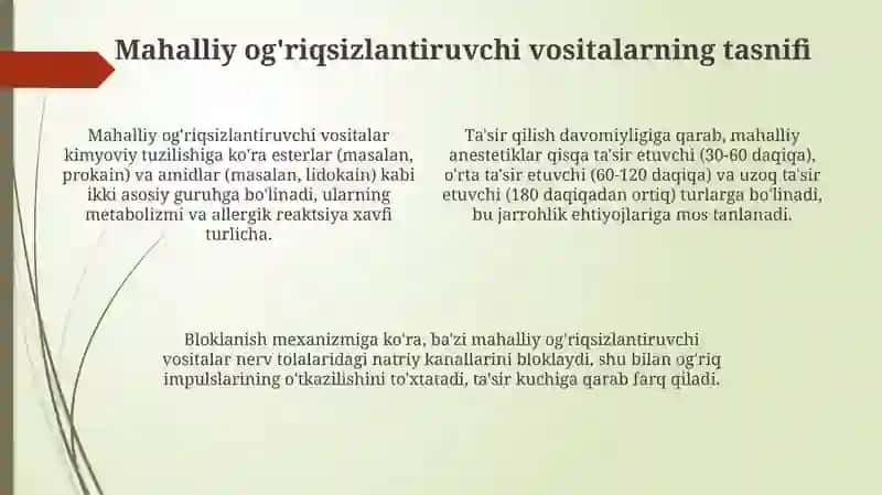 Mahalliy anestetiklar 4