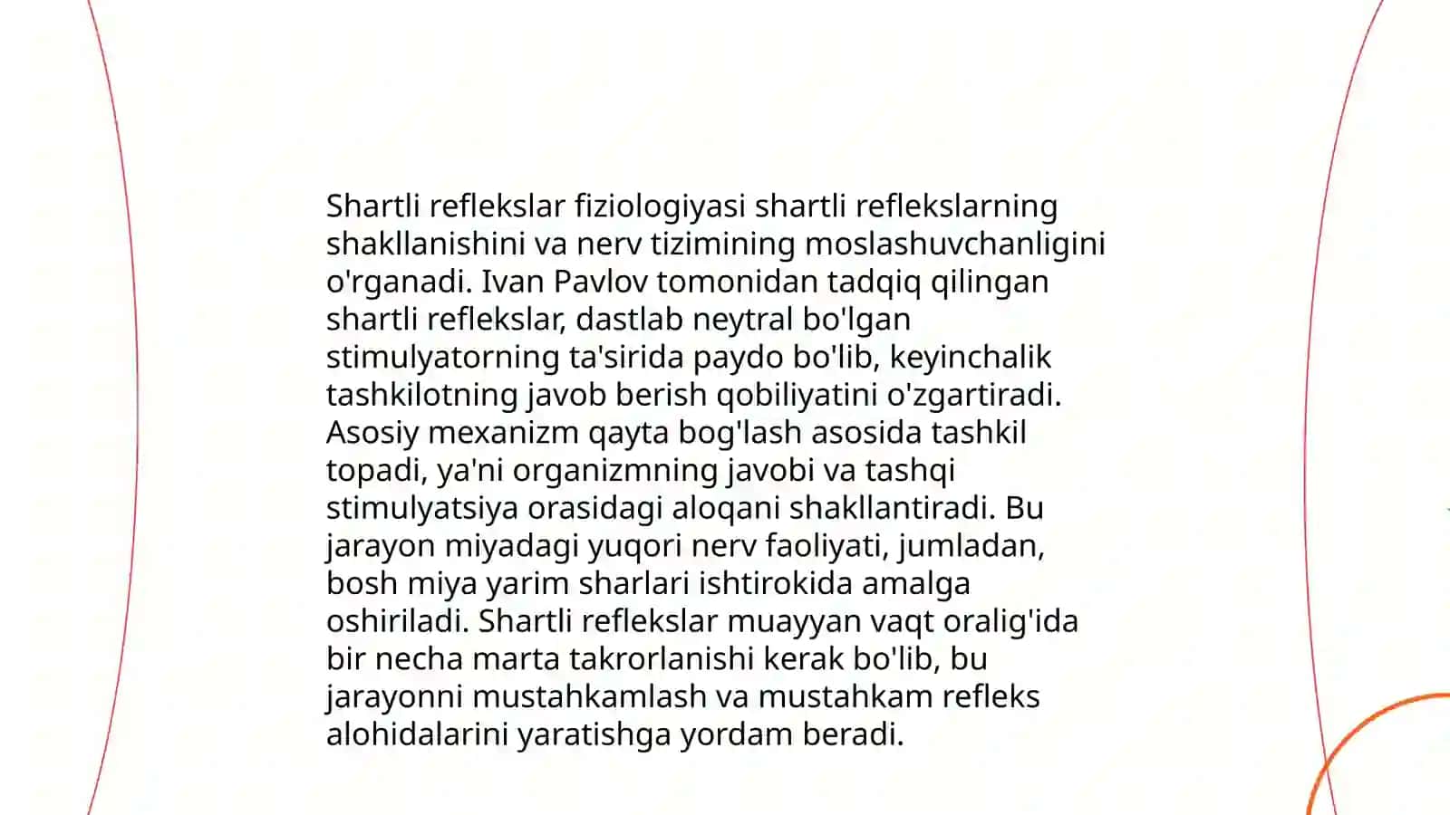 Inson reflektor tizimi shartli reflekslarni tekshirish usullari 4