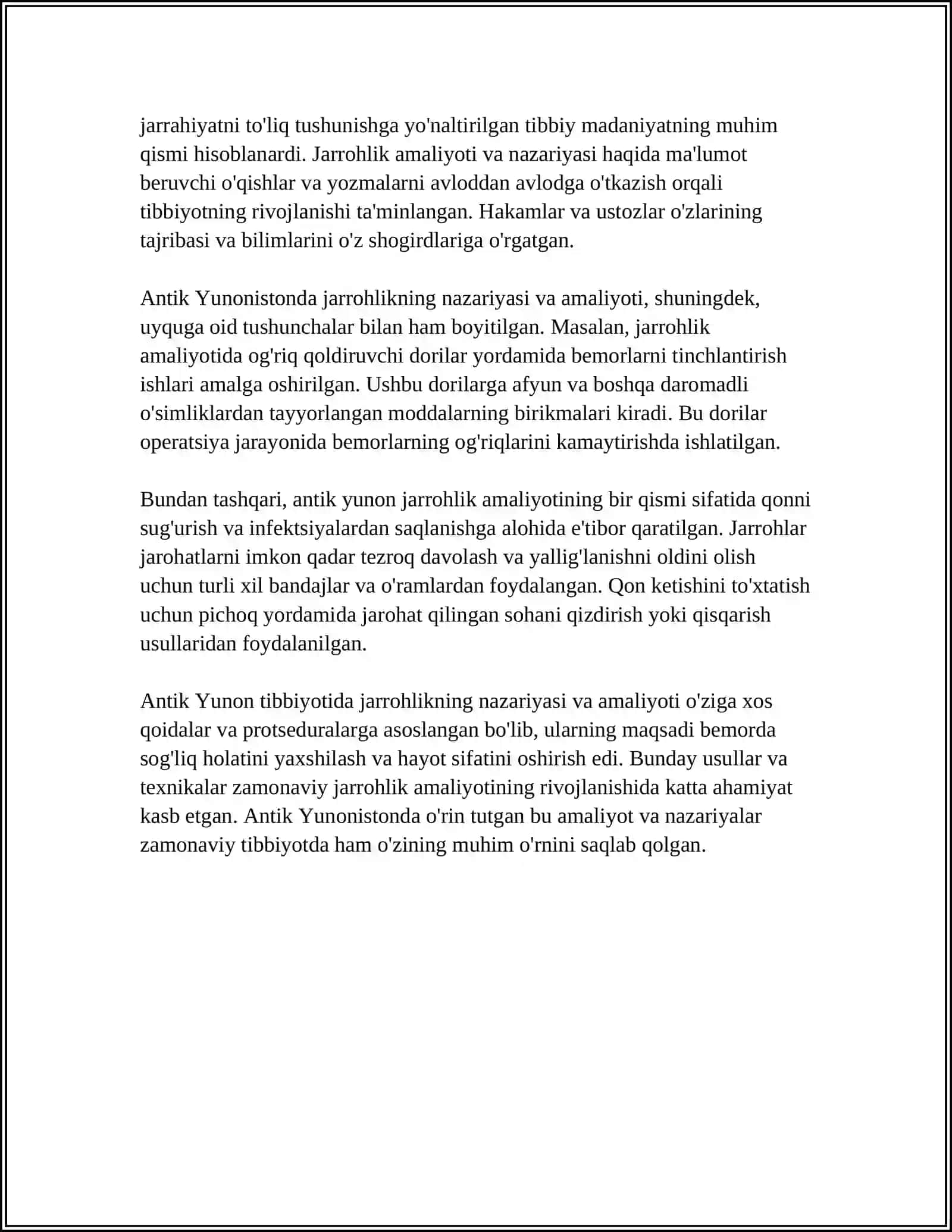 QADIMGI GRETSIYA VA RIMDA JARROHLIK USULLARI 4