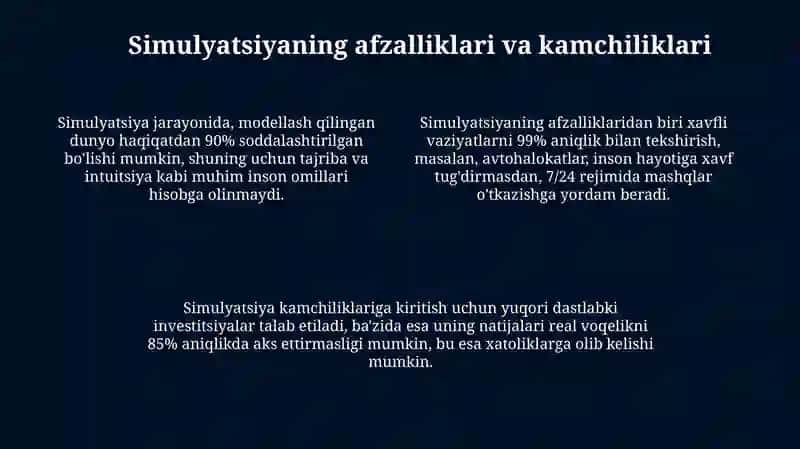 Simulyatsiya haqida 4