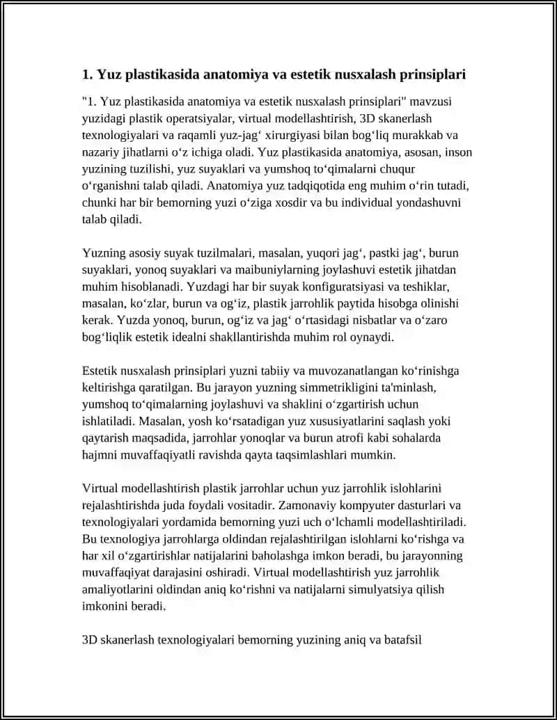 YUZDAGI PLASTIK OPERATSIYALAR XUSUSIYATLARI 4