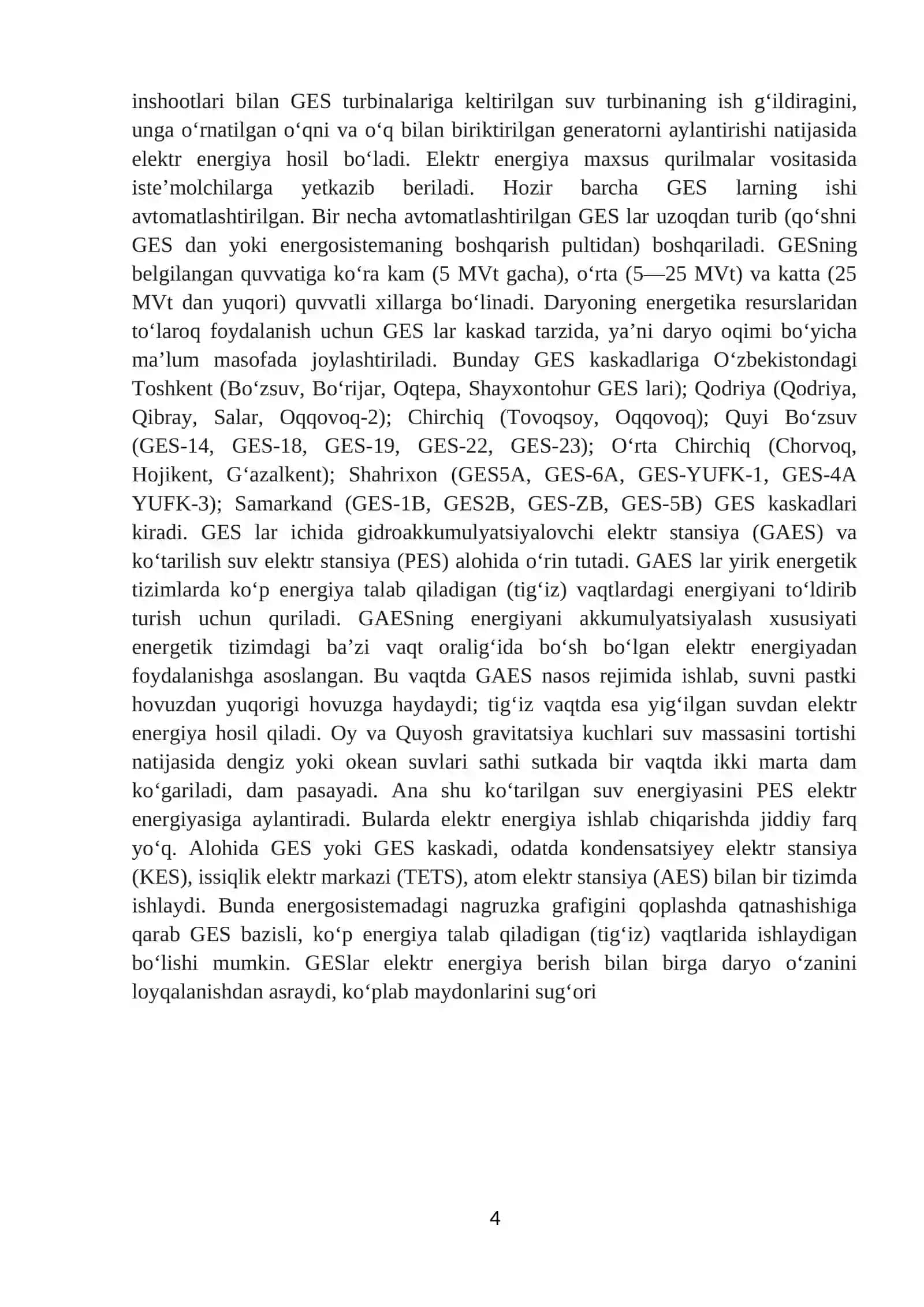 Konchilik korxonalari elektr ta’minoti tizimi 4