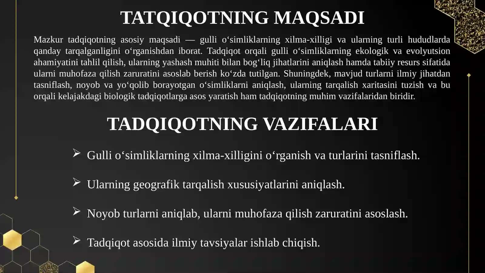 GULLI O'SIMLIKLARNING XILMA XILLIGI VA TARQALISHI 4
