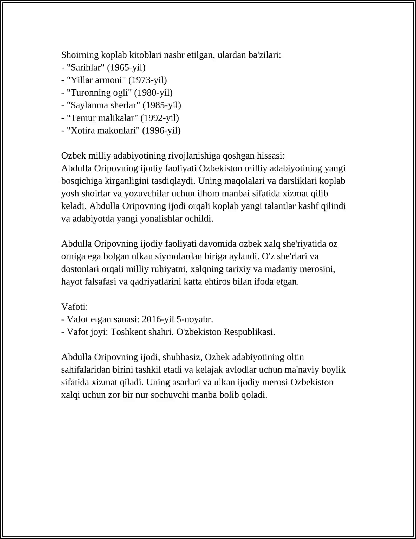 Ozbekiston xalq shoiri biografiyasi 4