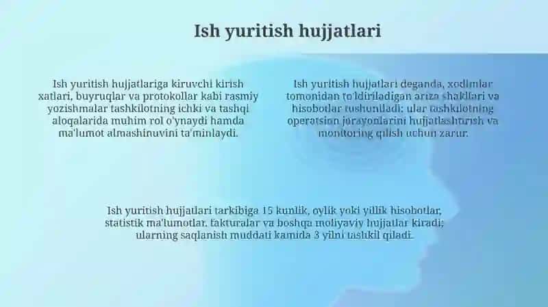 Tashkiliy hujjat turlari 4
