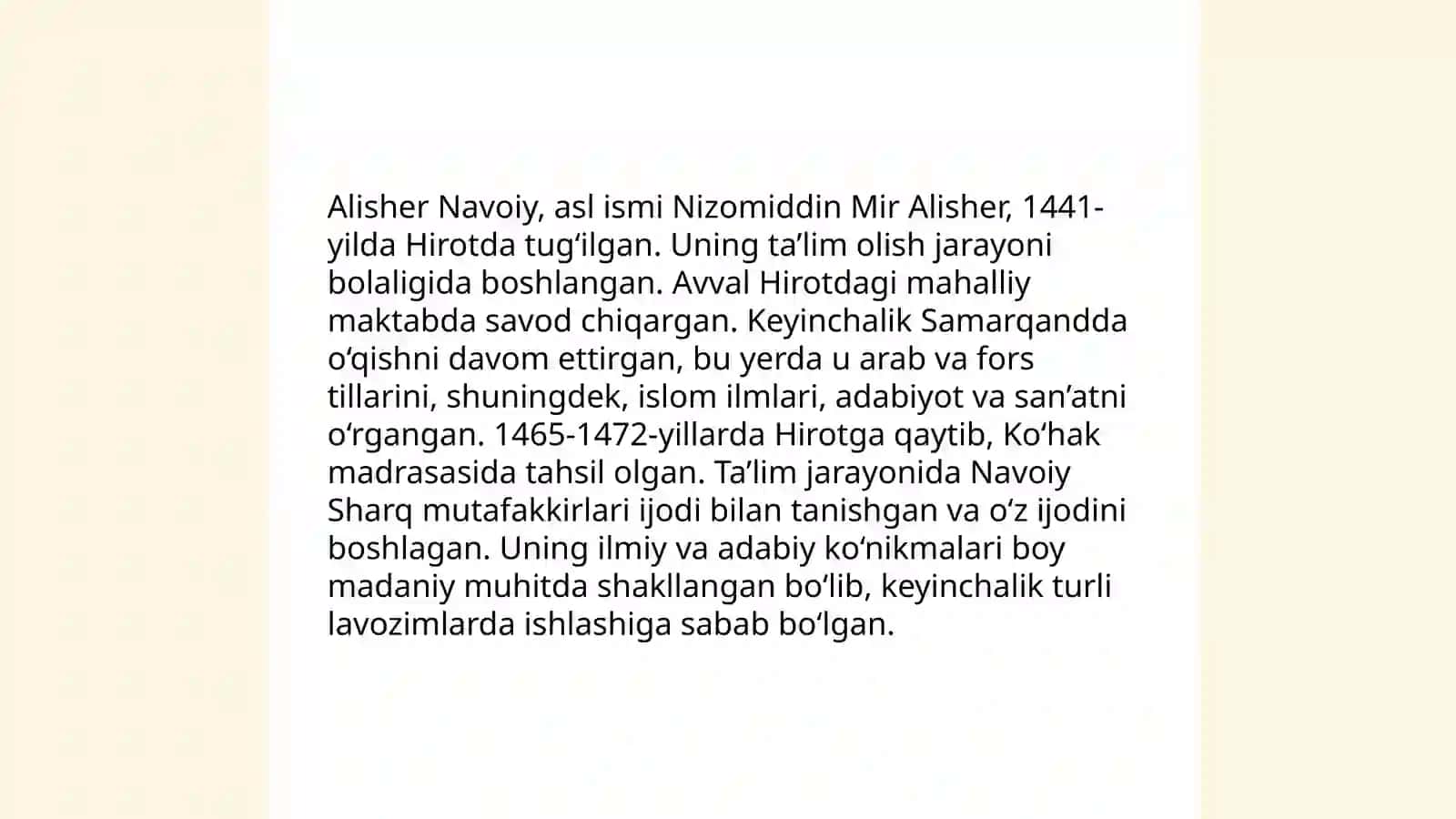 Navoiy hayoti va ijodi 4