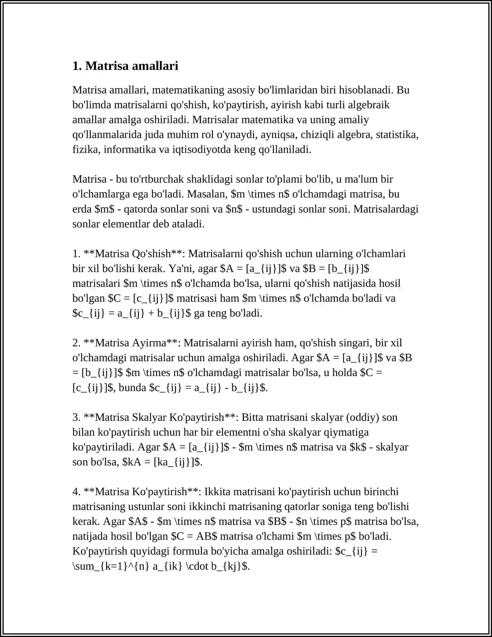 MATRITSALI VA VEKTORLI PROTSESSORLAR 4