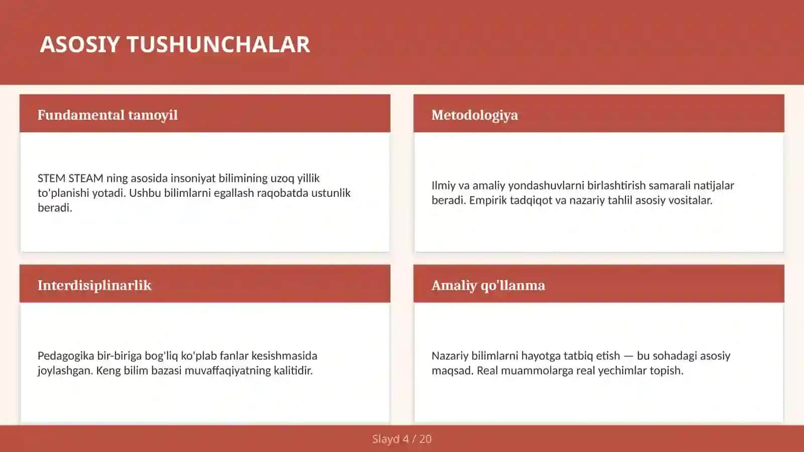 STEM STEAM o'qituvchilar uchun 4
