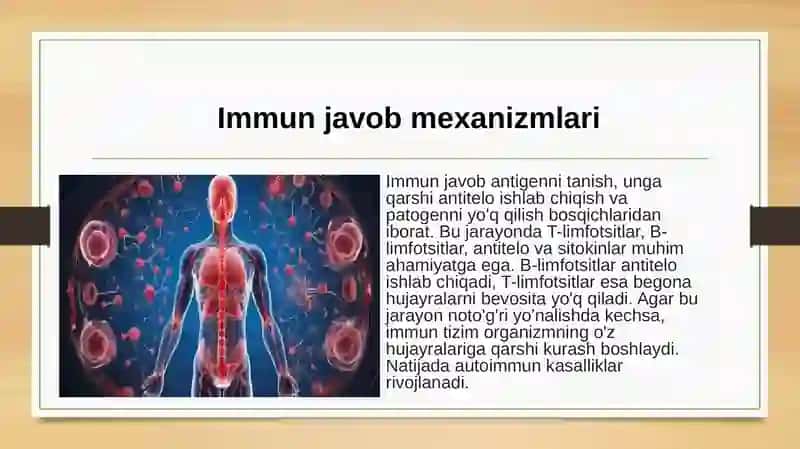 Autoimmun va allergik kasalliklar kelib chiqishi, kechishi, diagnostikasi 4