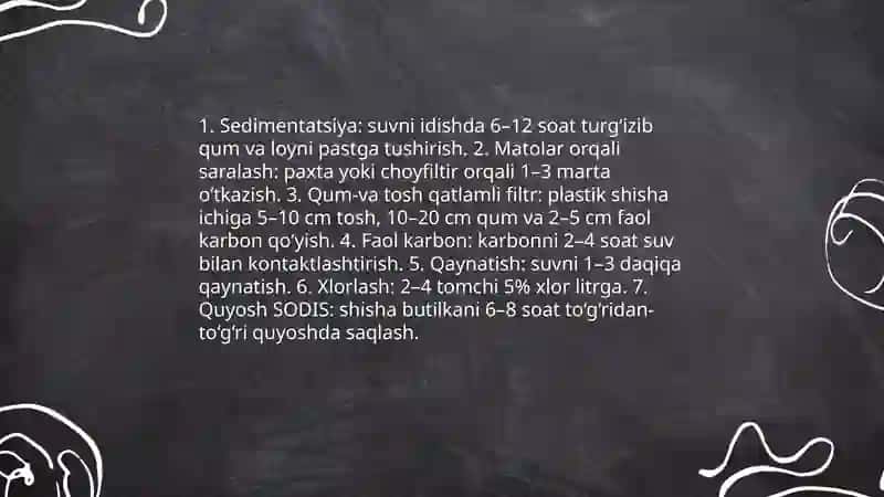 Loyqa suvni filtrlash 4