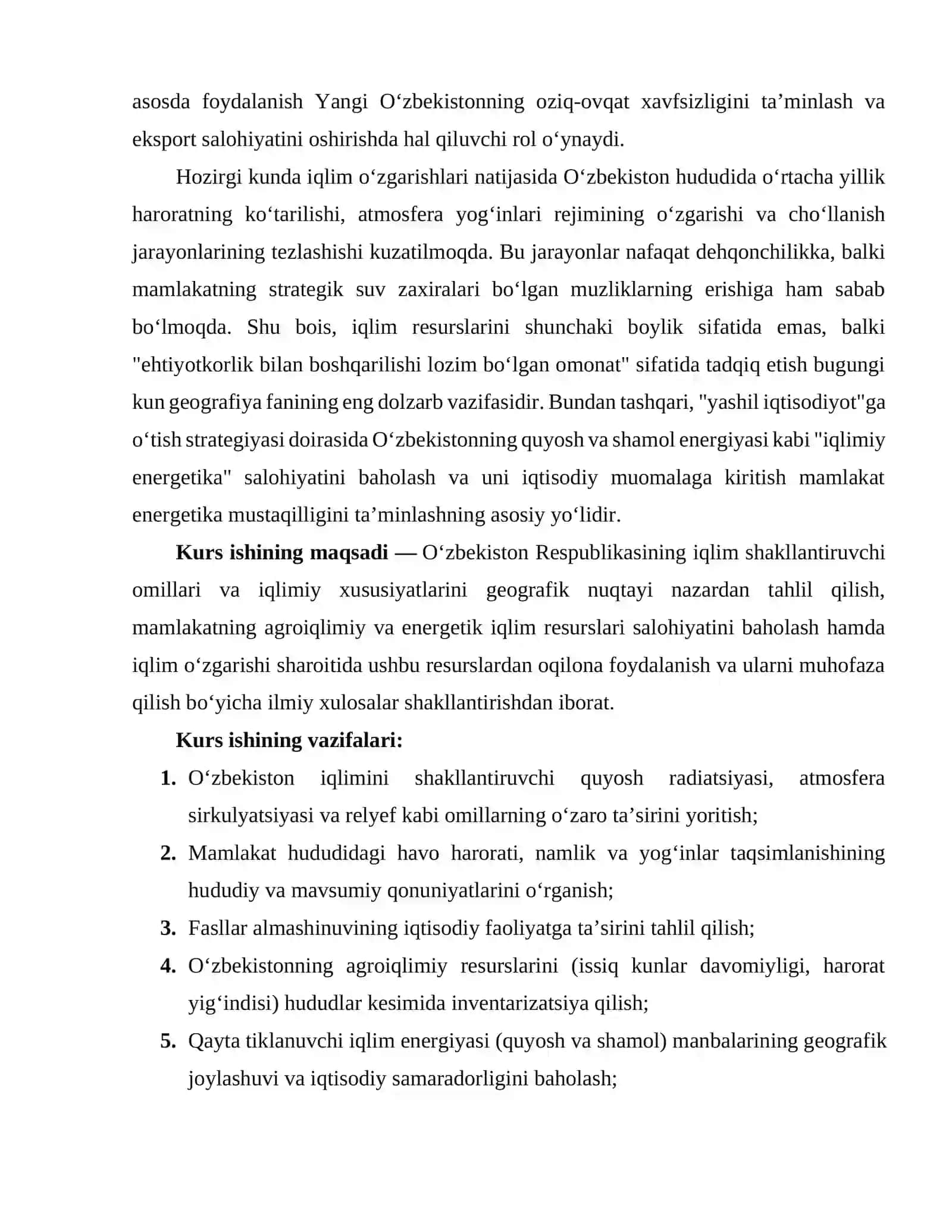 O‘zbekiston iqlimi va iqlim resuslari 4