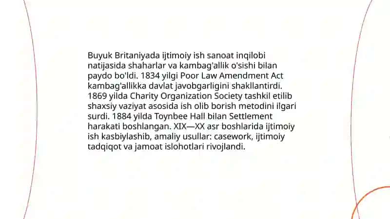 Ijtimoiy ish tarixi va xorijiy tajriba oq'uv fani 4