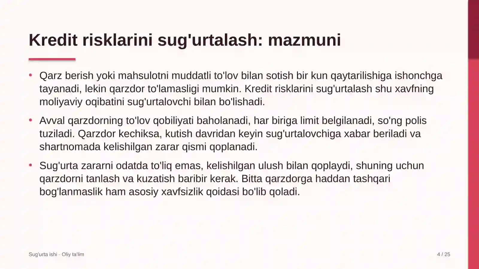 gastronomik turizmda kredit risklarini sug'urtalash 3523 4