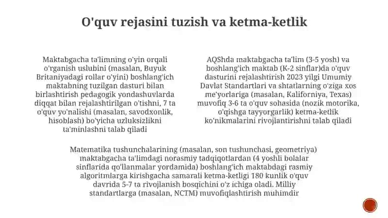 Maktabgacha va maktab talimining birligi 4