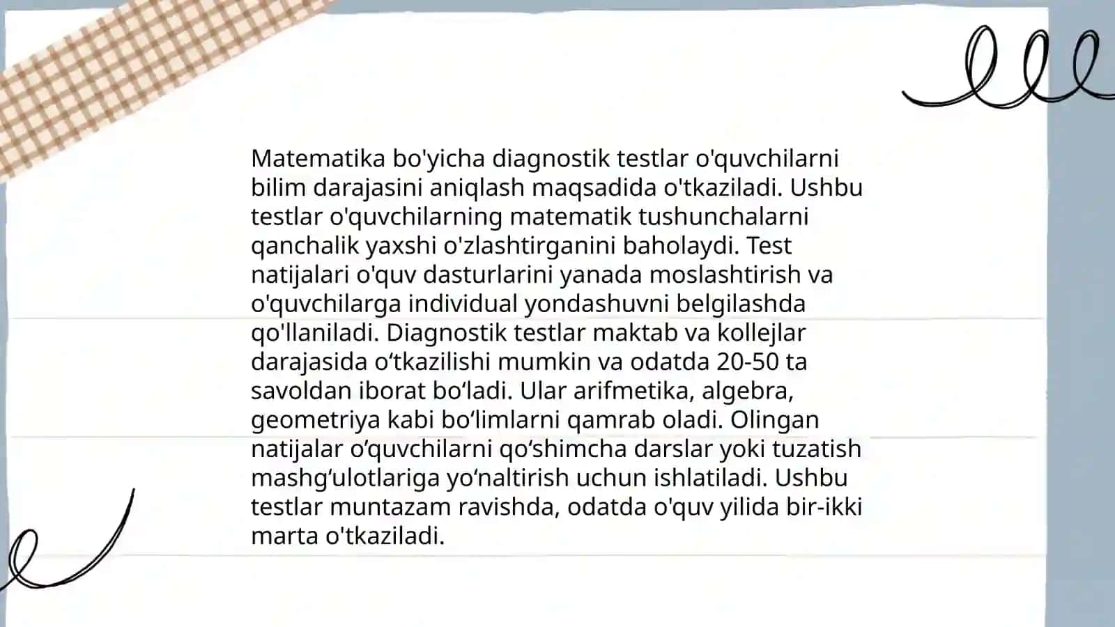 Diagnostik test tilimchalar 4
