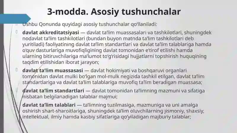 Ta'lim to'g'risida 4