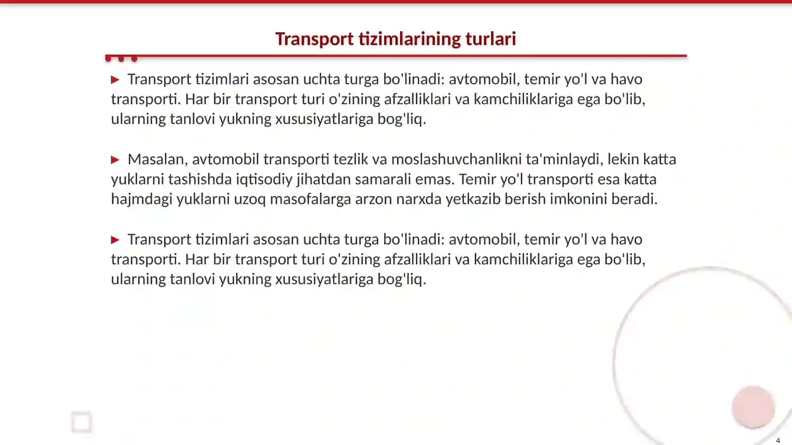Transport logistikasi 4