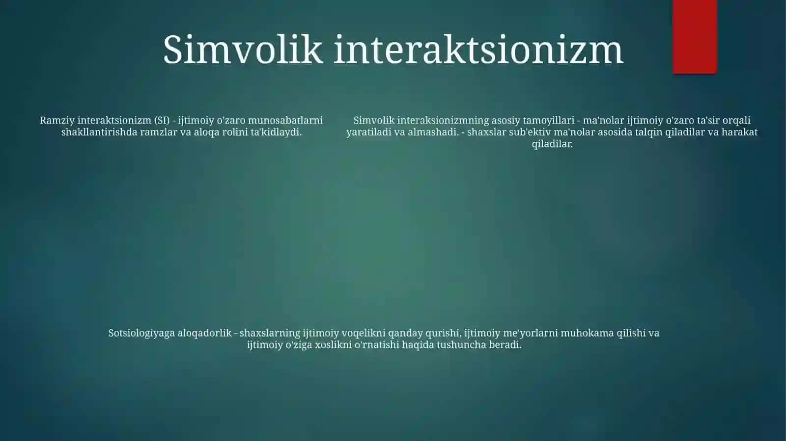 Jamiyat Tögrisidagi Asosiy Nazaryalari 4