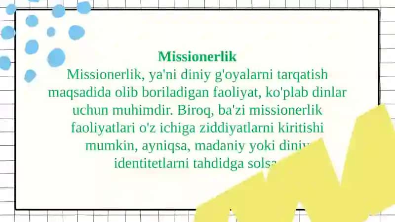 Yangi diniy ta'minotlar va sekatlar 4