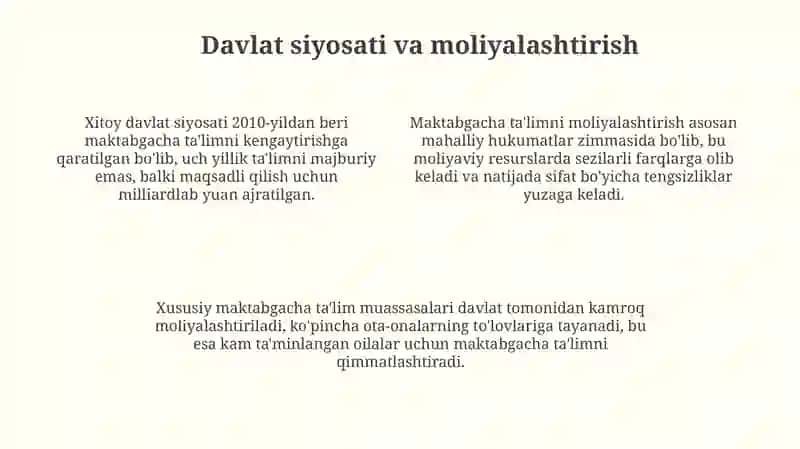 Xitoyda maktabgacha ta'lim tizimi va undagi muammolar 4