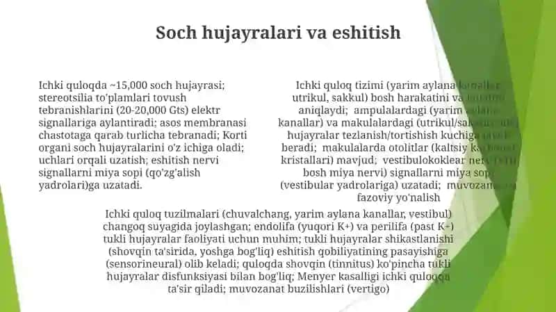 Eshituv va muvozanat a'zolari 4