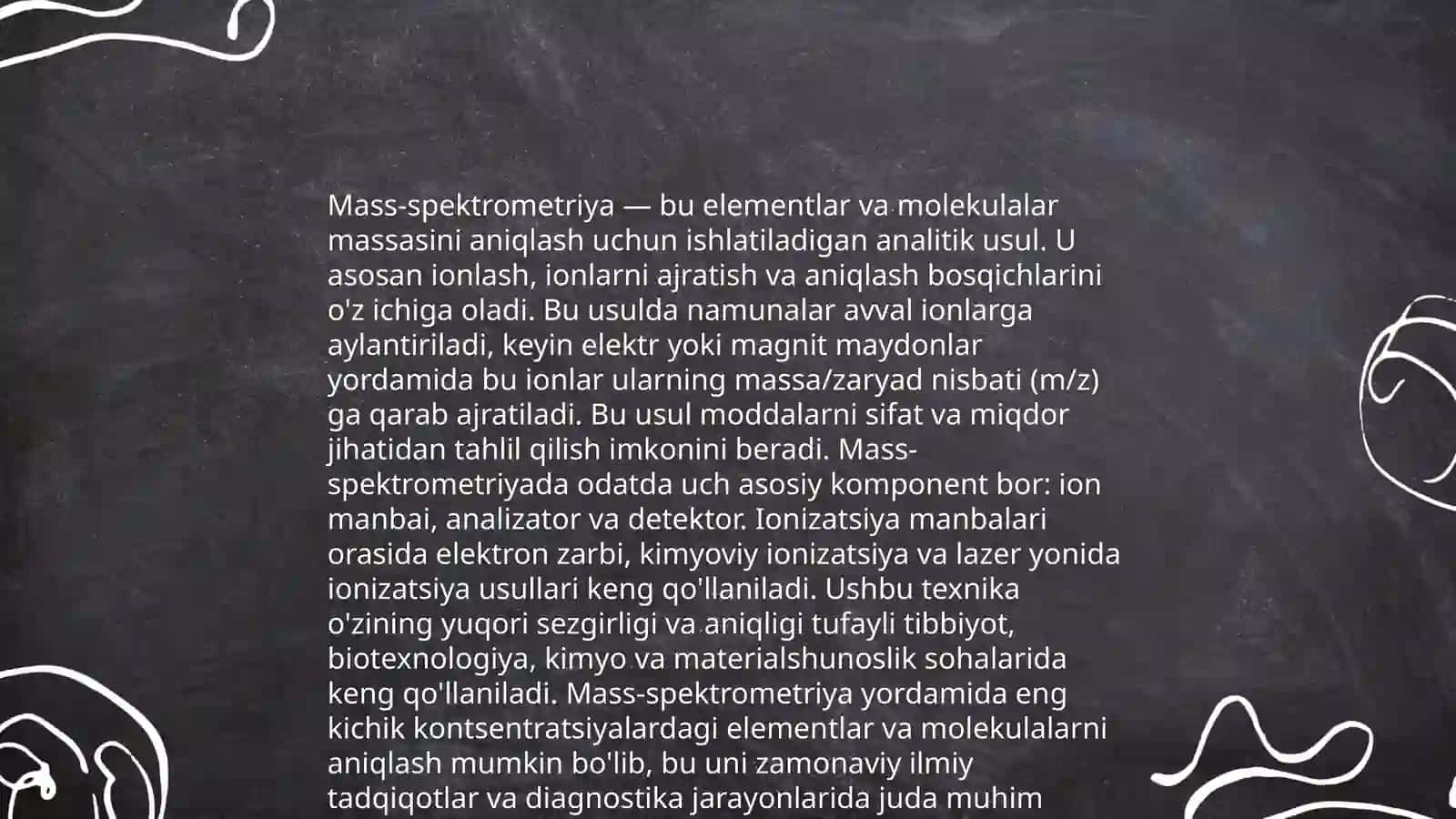 Xromato-massspektrometriya haqida tasavvurlar 4
