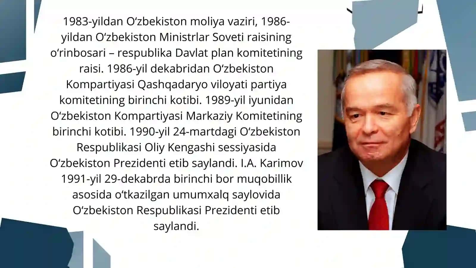 Karimovning hayot yo‘li 4