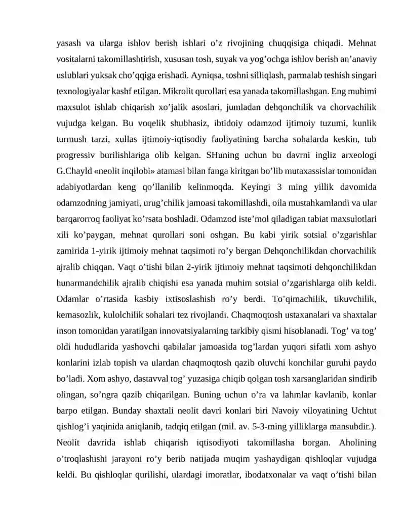 Ishlab chiqaruvchi xo’jalikning paydo bo’lishi 4