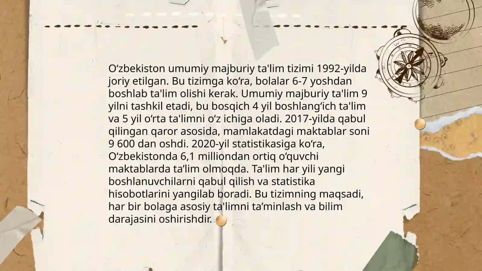 Ta'lim sohasida amalga oshirilgan oʻzgarishlar 4