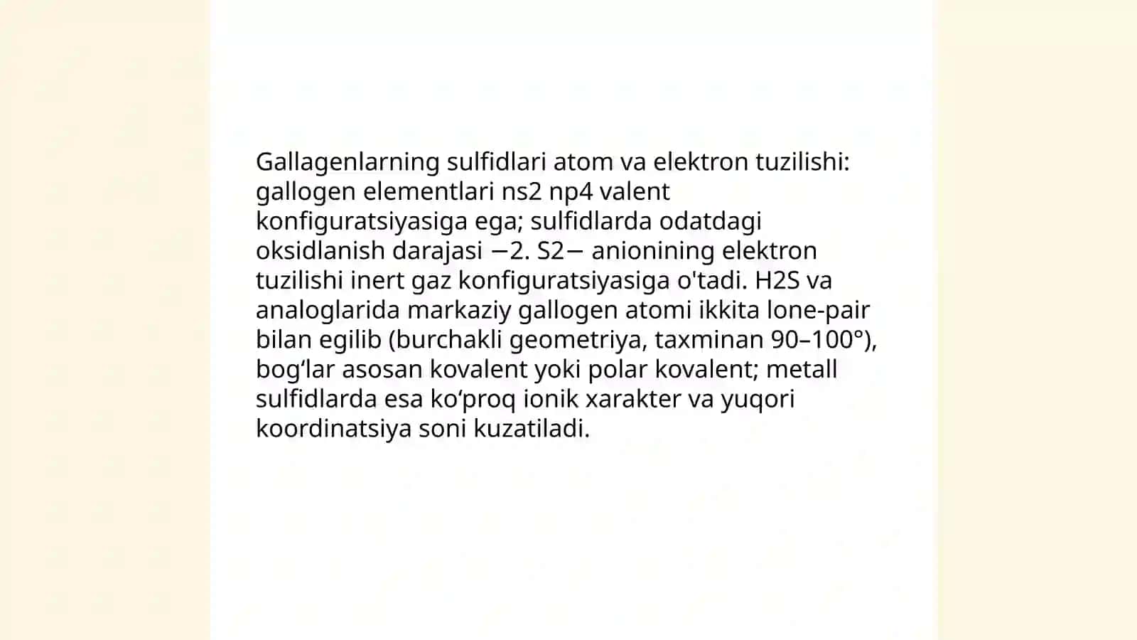 Gallagenlarning sulfidlari 4