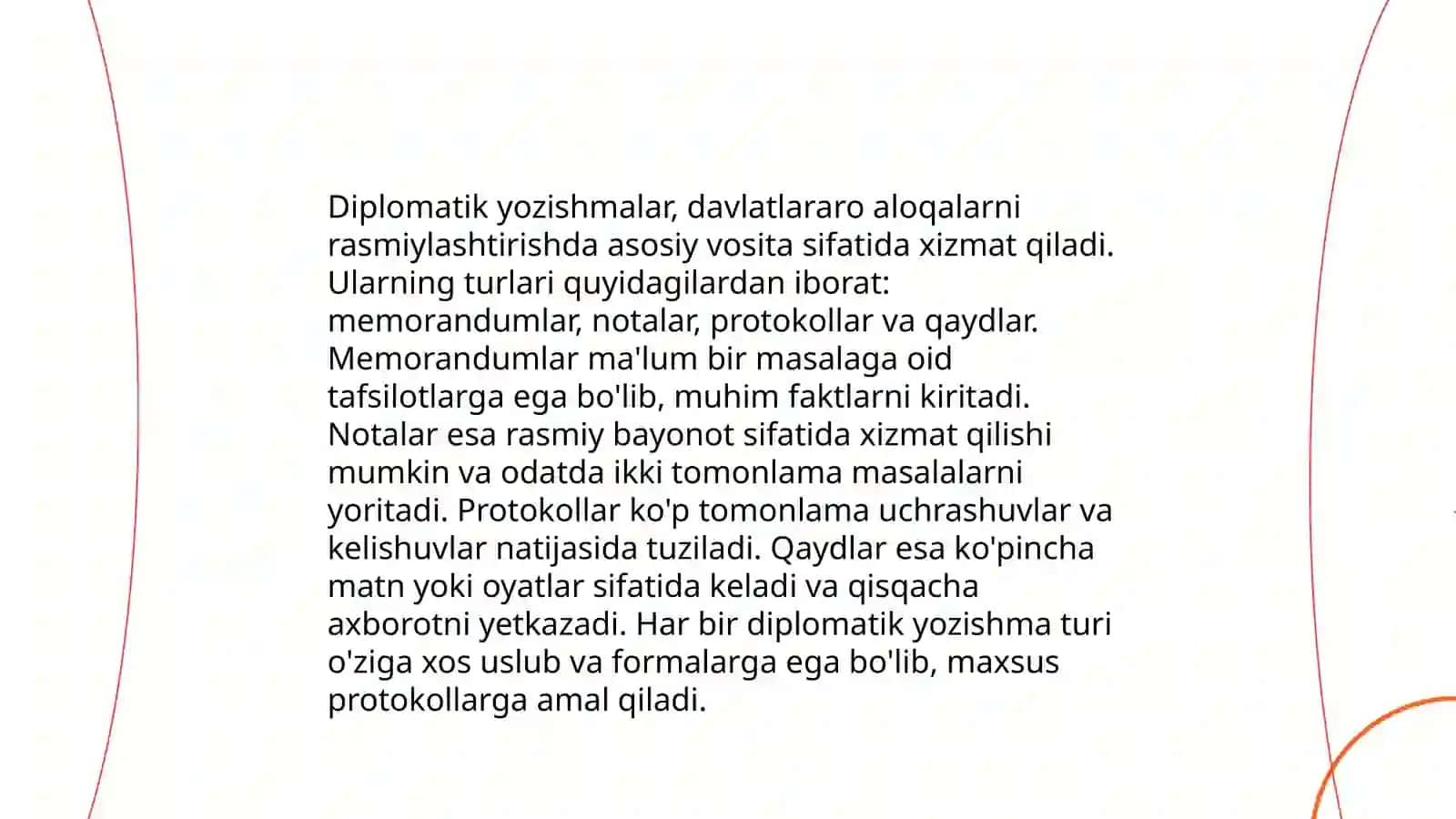 Diplomatik va tijorat yozishmalari 4