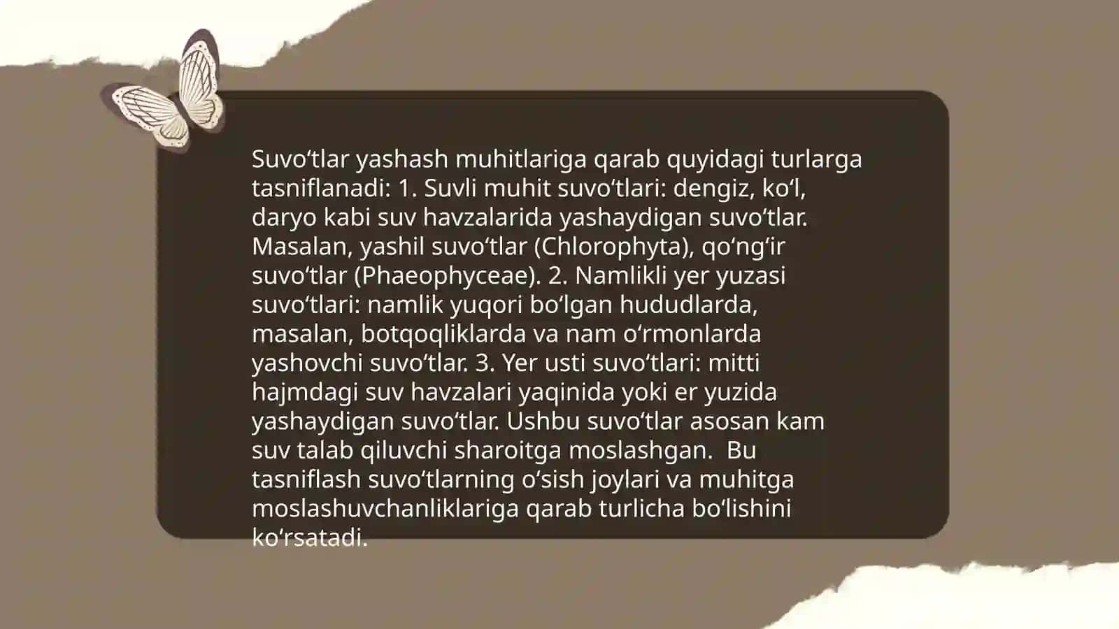 Suvoʻtlarning ekologik guruhlari 4