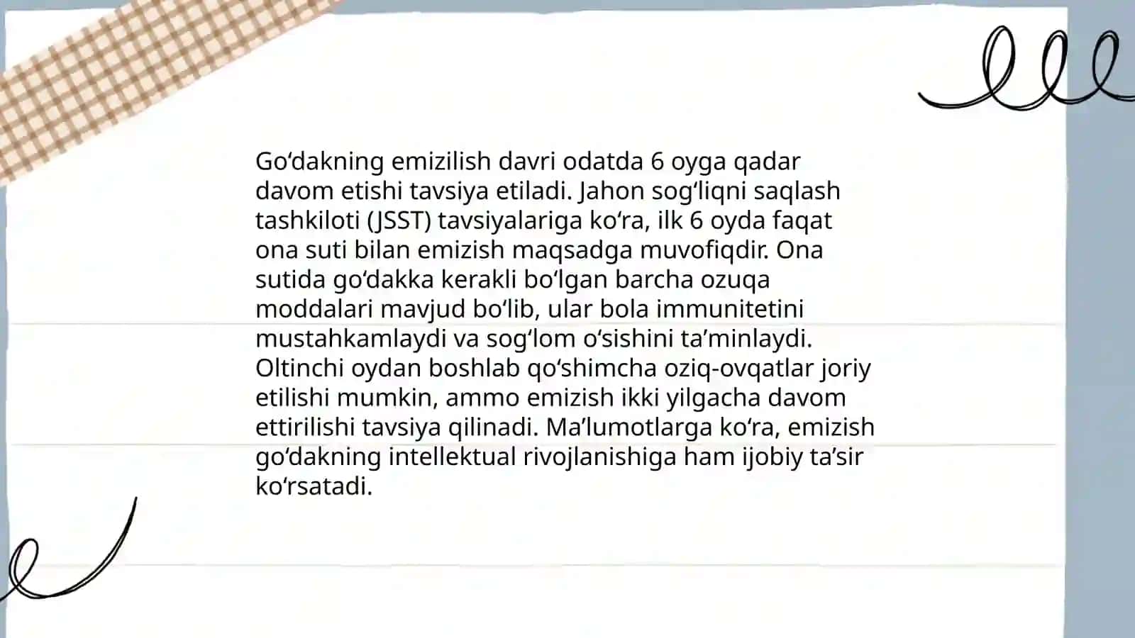 Chaqaloqlik va goʻdaklik davri 4
