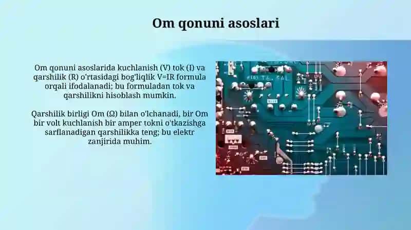 Berk zanjir uchun Om qonuni 4