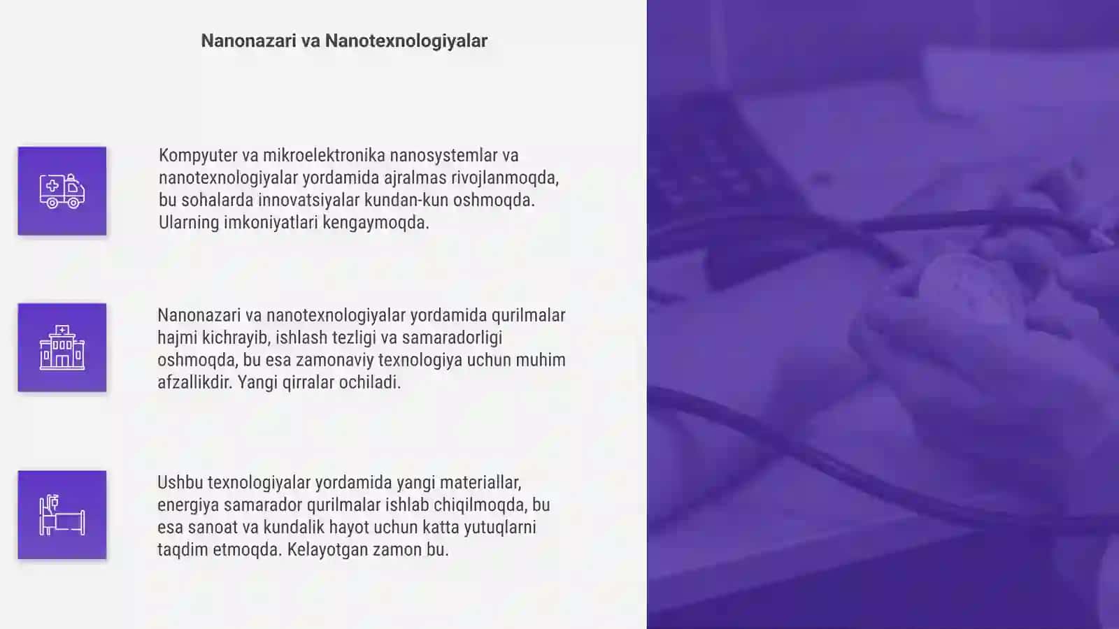 Nanonazari va Nanotexnologiyalar 4