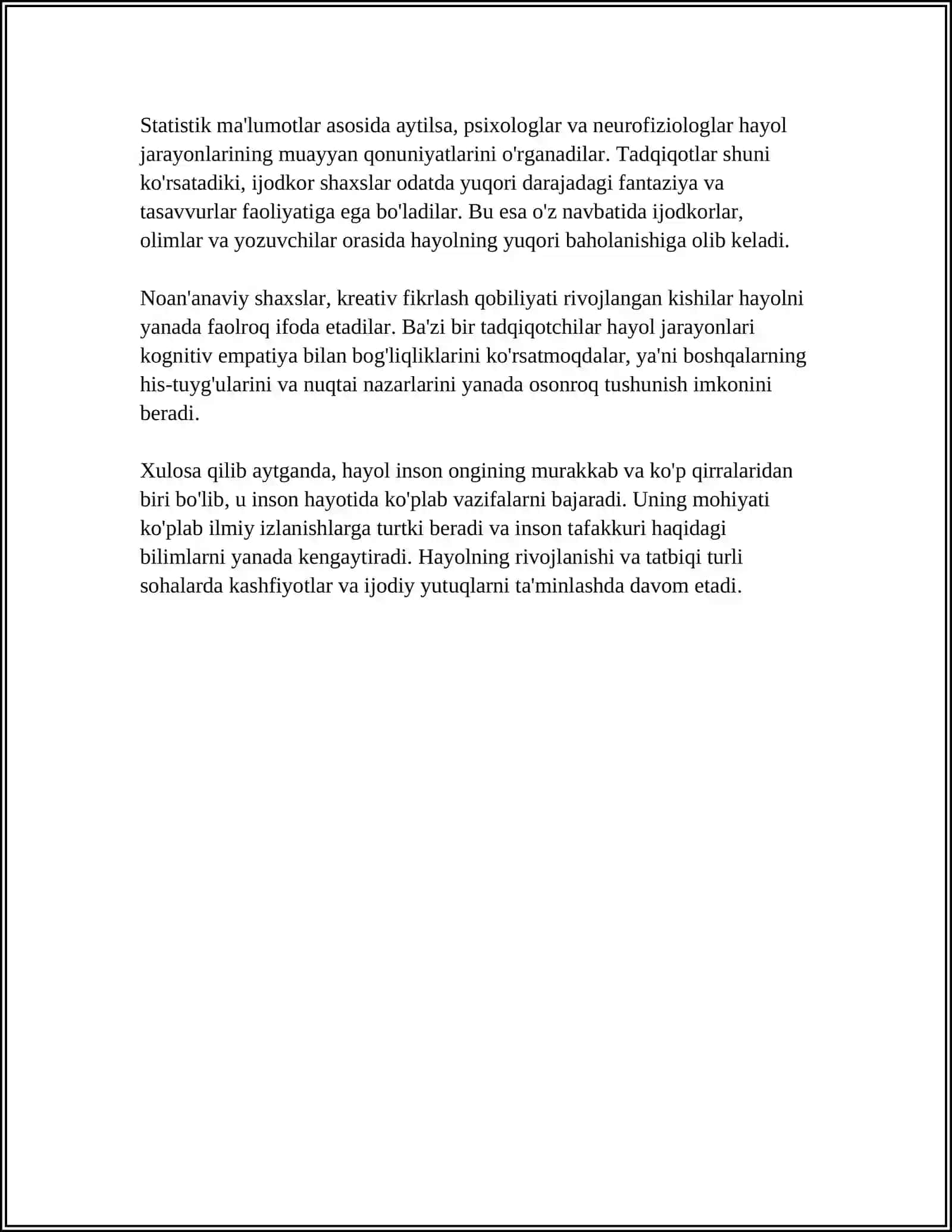 HAYOL HAQIDA TUSHUNCHA 4