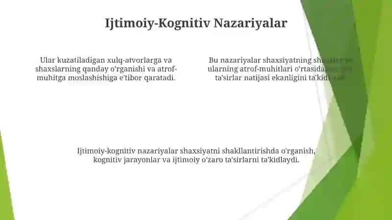 Shaxsiyat Nazariyalari 4