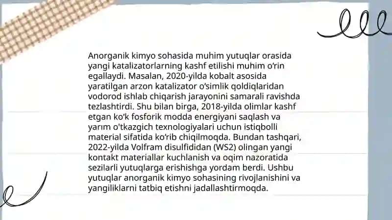 Zamonaviy kimyoning rivojlanish bosqichlari 4
