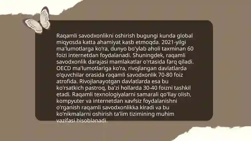 Jamiyat va talimni axborotlashtirish 4