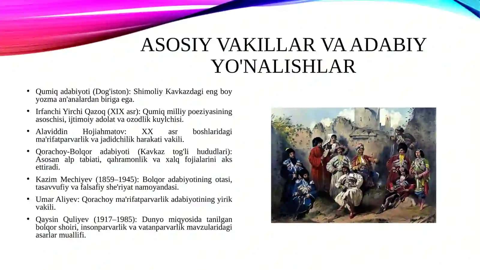 Shimoliy Kavkaz turkiy xalqlar adabiyoti. 4