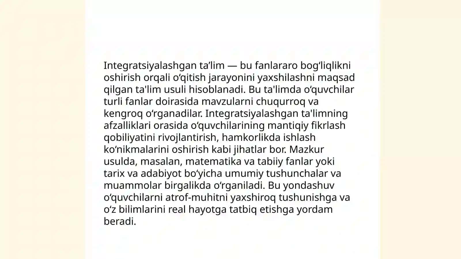 Integratsiyalashgan ta'lim 4