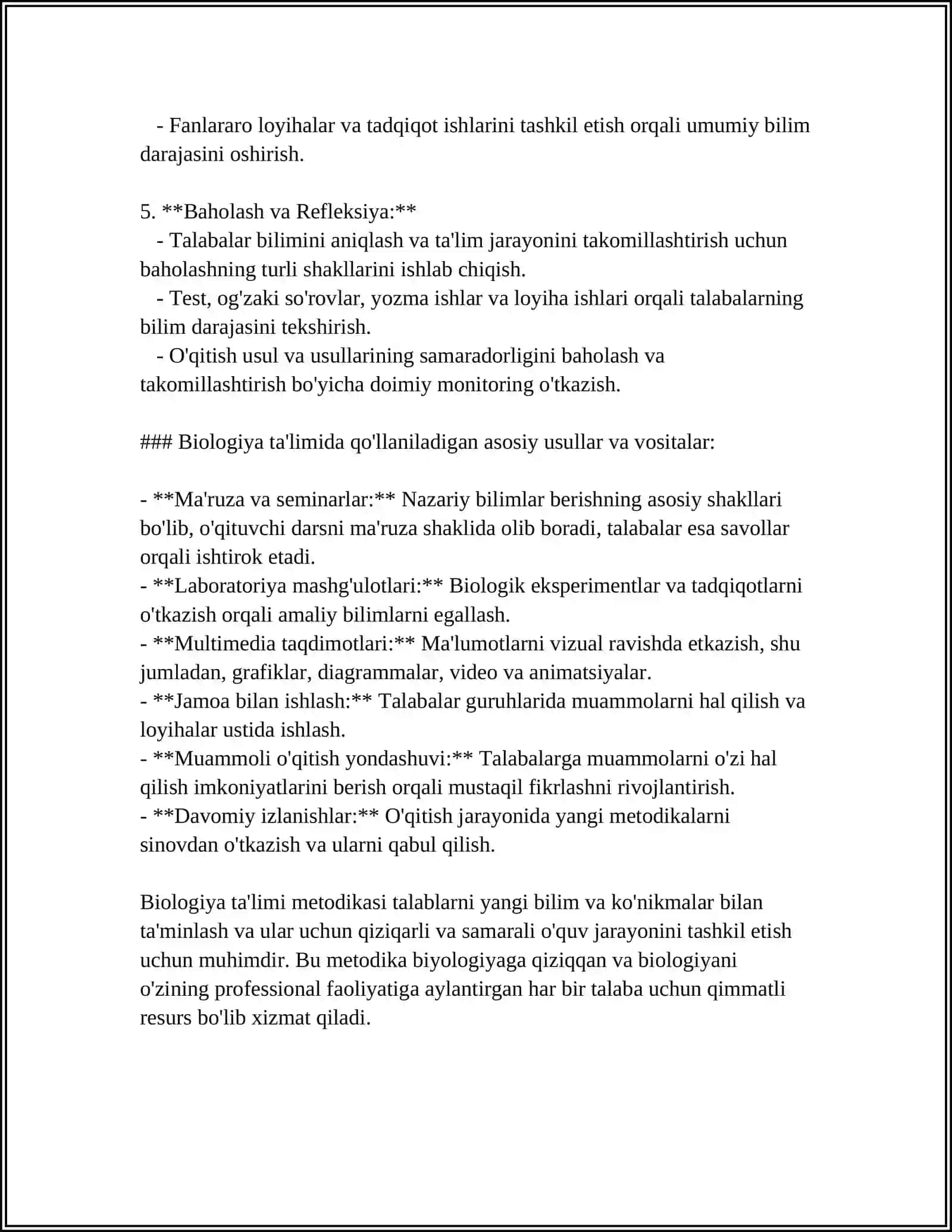 Biologiya Ta'limi Metodikasi 4