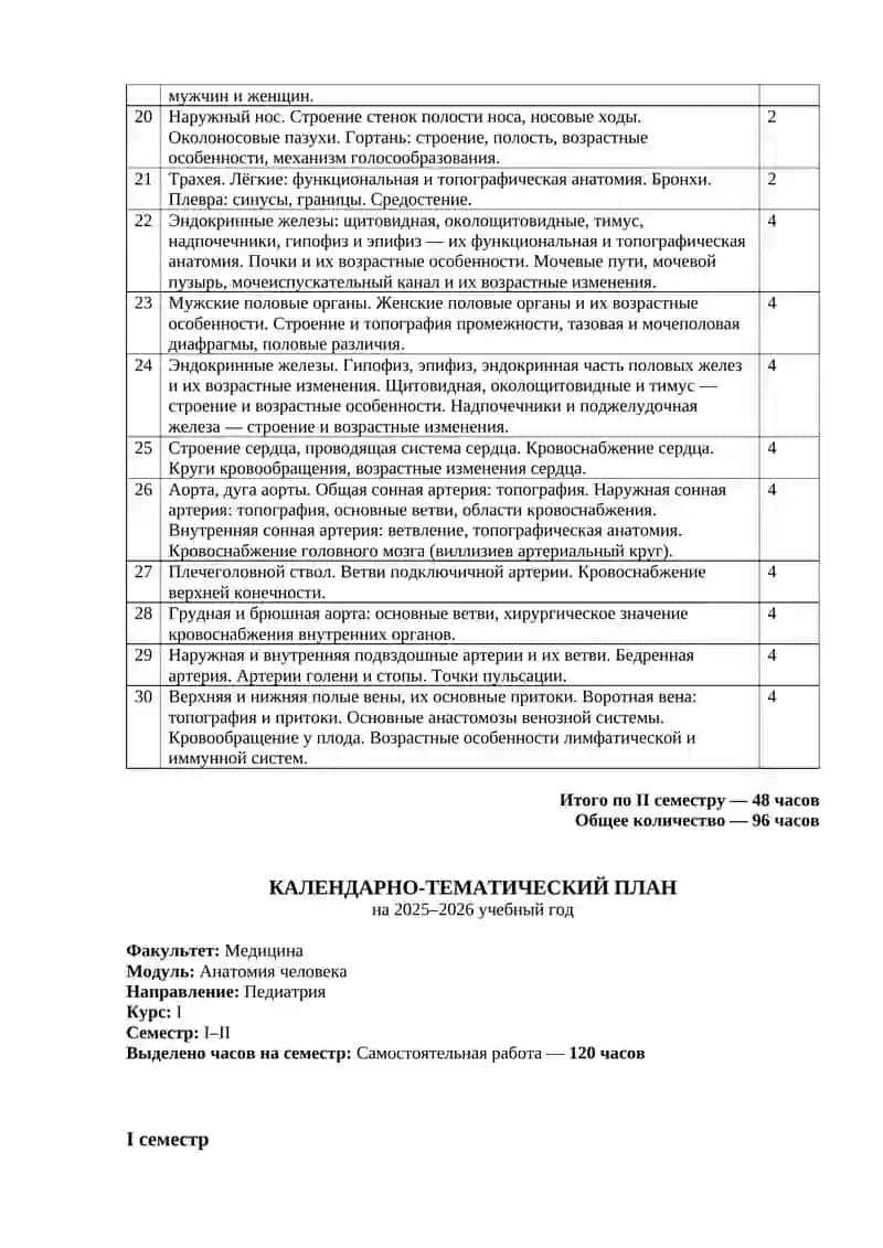 Календарно-тематический план 4