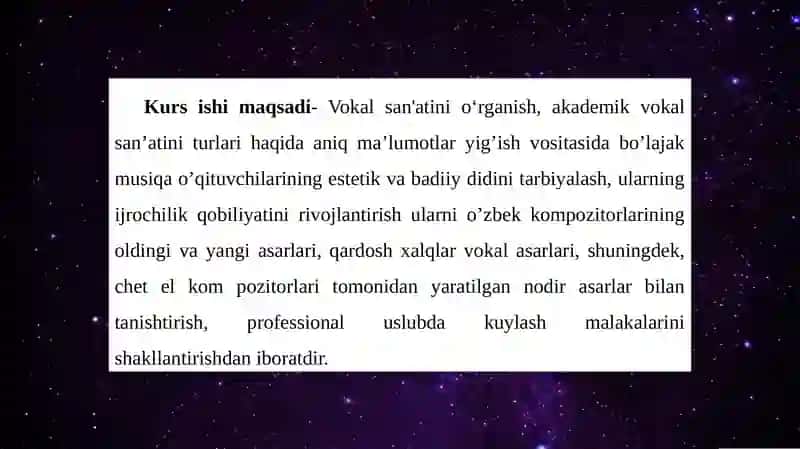 Akademik vokal san’atining paydo bo’lish sabablari 4