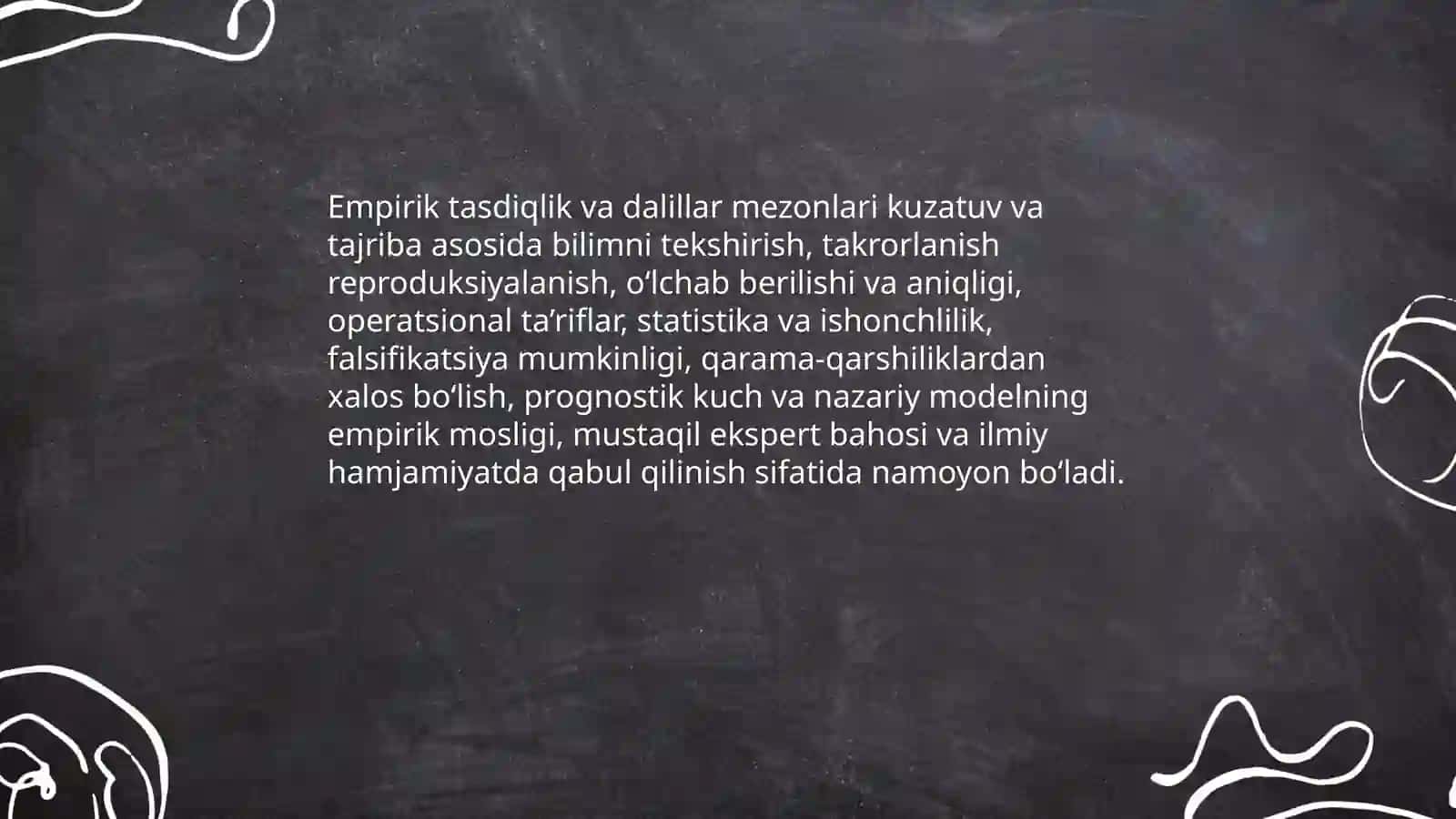Bilimlarning haqqoniyligi mezonlari 4