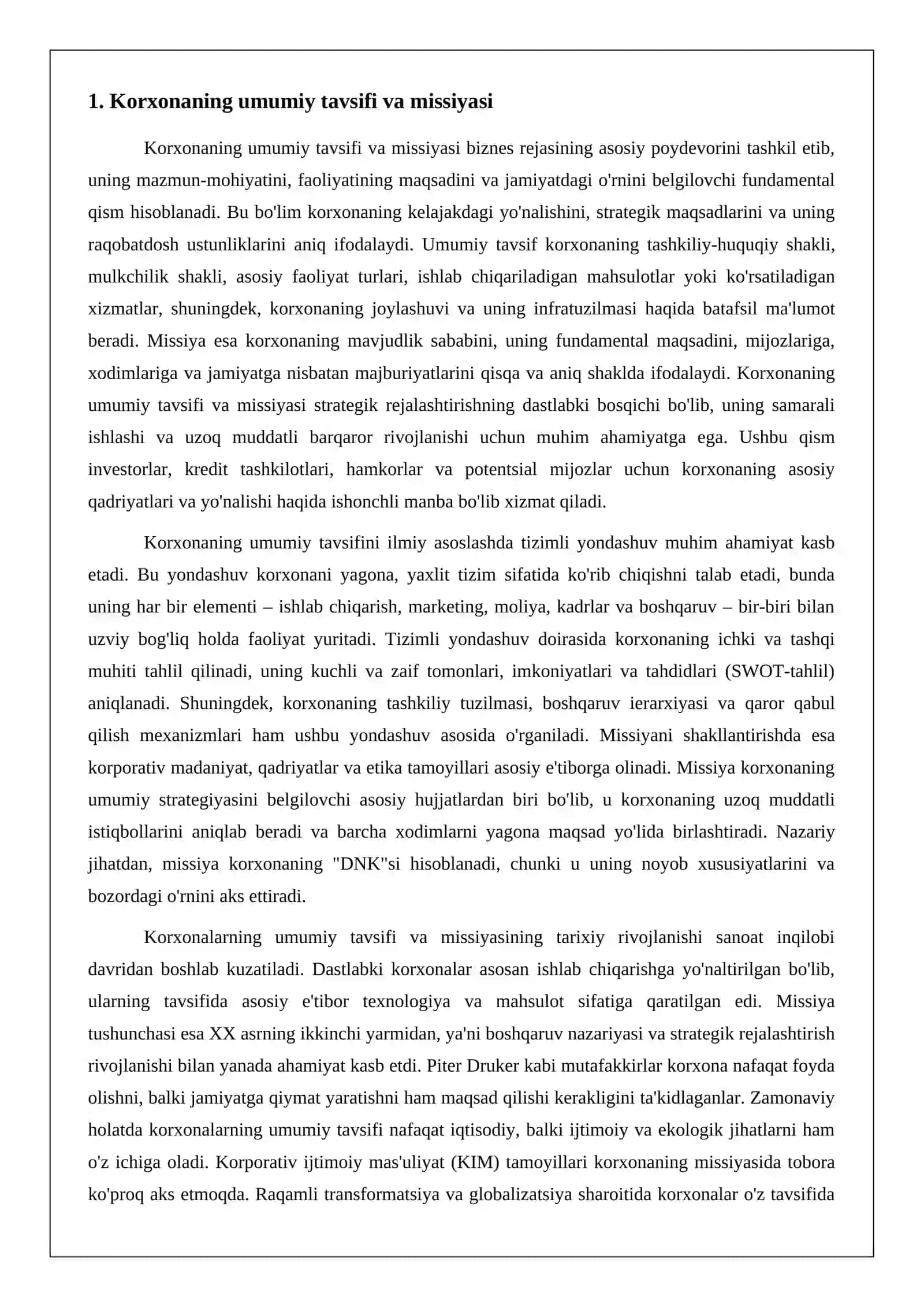 KORXONANING BIZNES REJASI 4