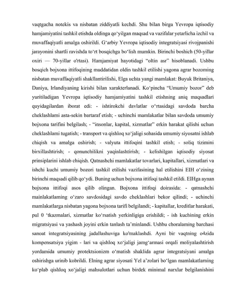 Jahon xo`jaligida rivojlangan davlatlarning tutgan o`rni 4