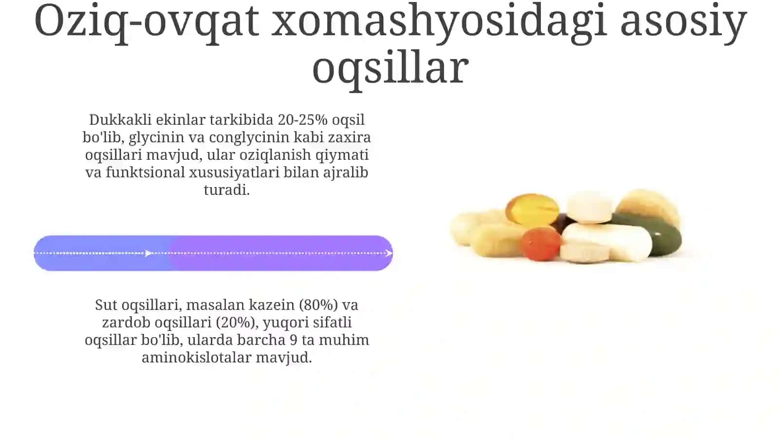 Oziqovqat xomashyosidagi oqsillar 4