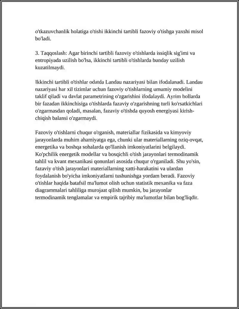 FAZOVIY O'TISHLAR 4